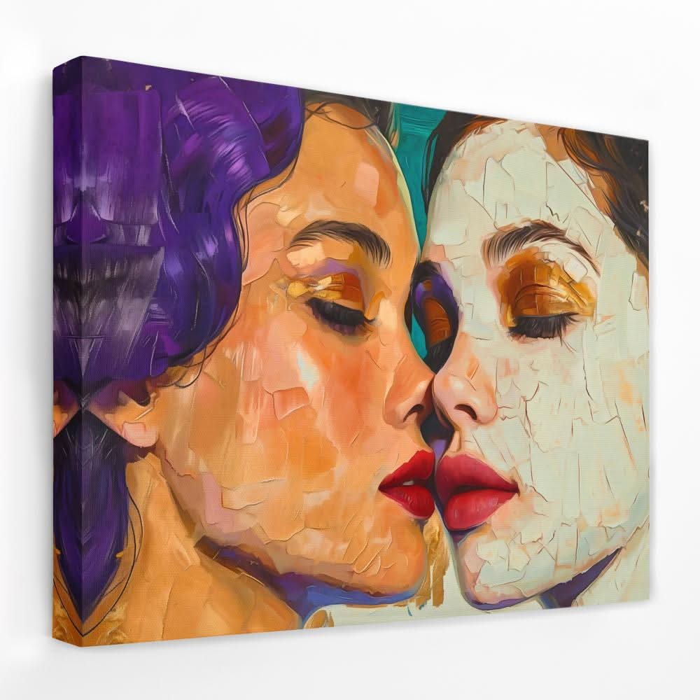 Whispering Passion - Female Canvas Wall Art
