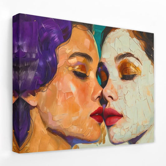 Whispering Passion - Female Canvas Wall Art