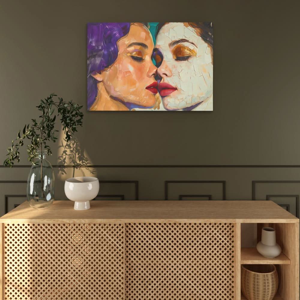 Whispering Passion - Large Abstract Canvas Print