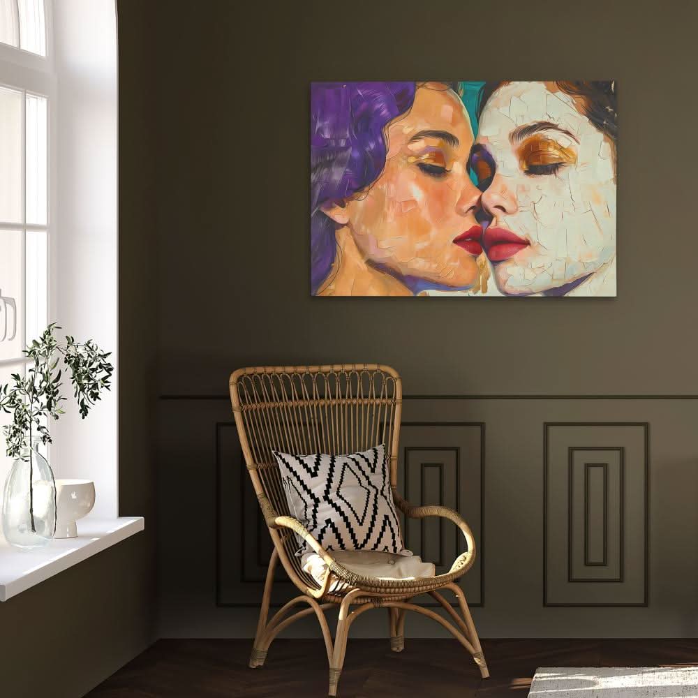 Whispering Passion - Purple Gay Canvas Print