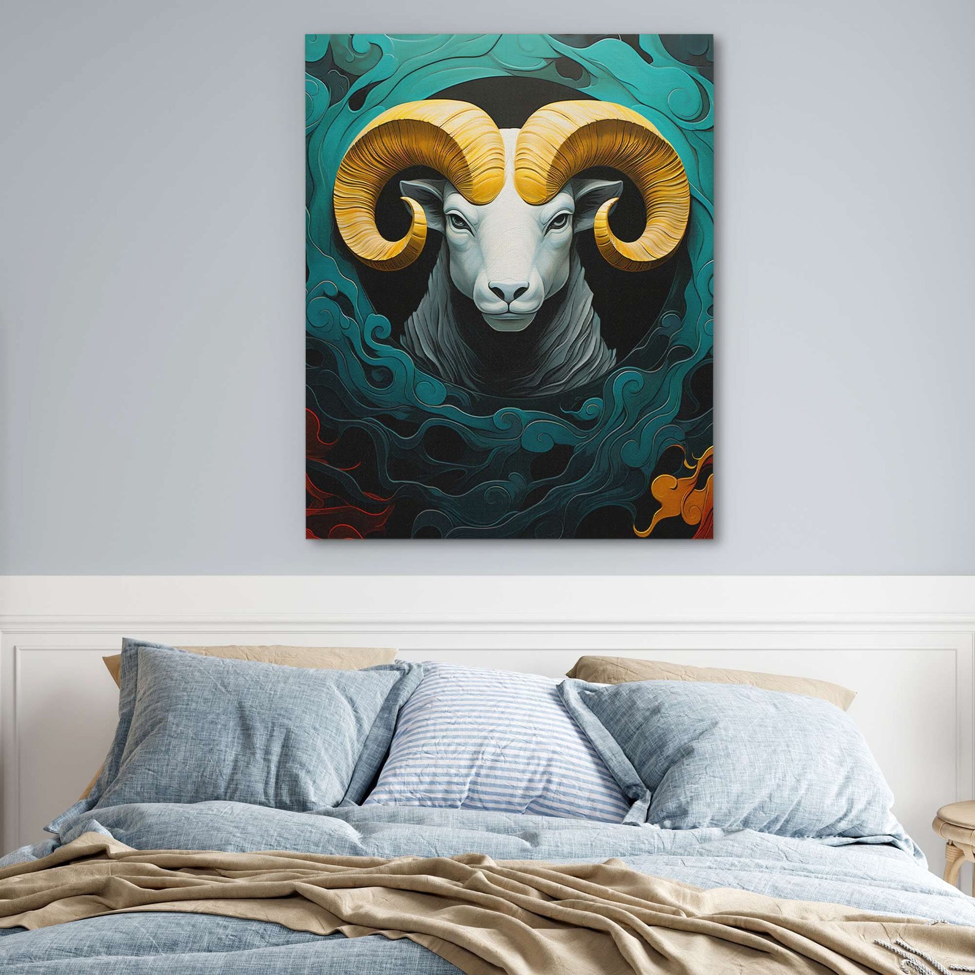 White Ram - Luxury Wall Art