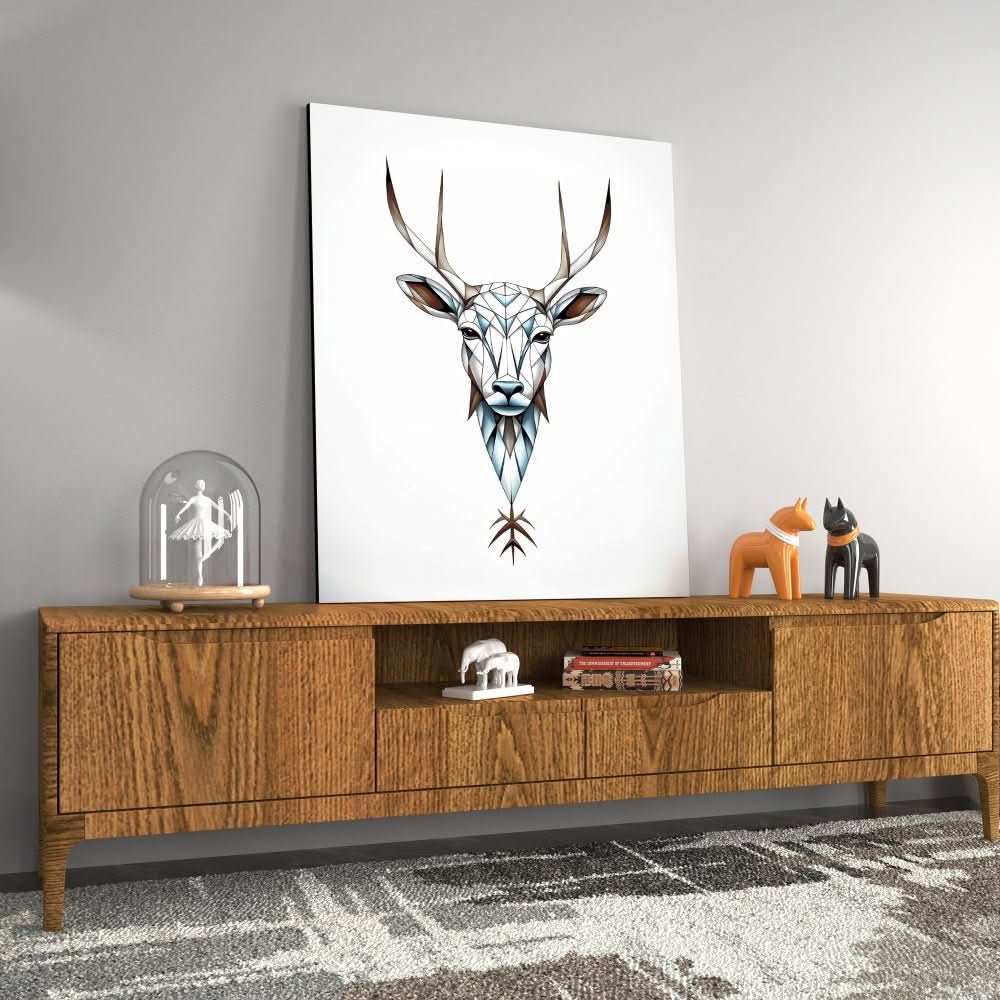 White Stag - Animals Art for Bedroom
