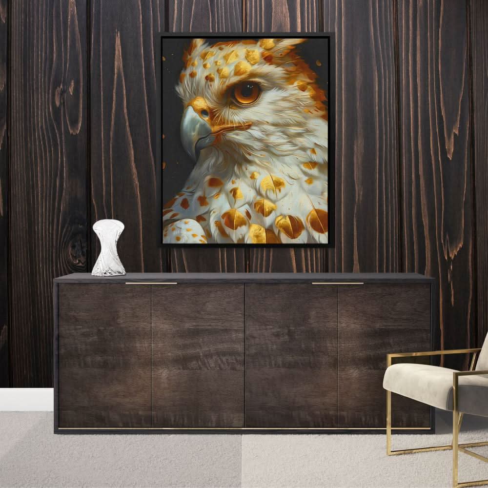 Wild Hawk - Large Abstract Canvas Print