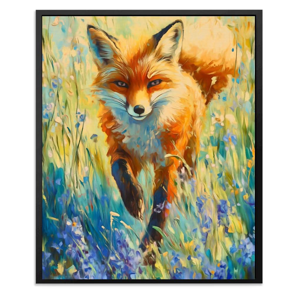 Wildflower Fox - Animals Art for Hallway