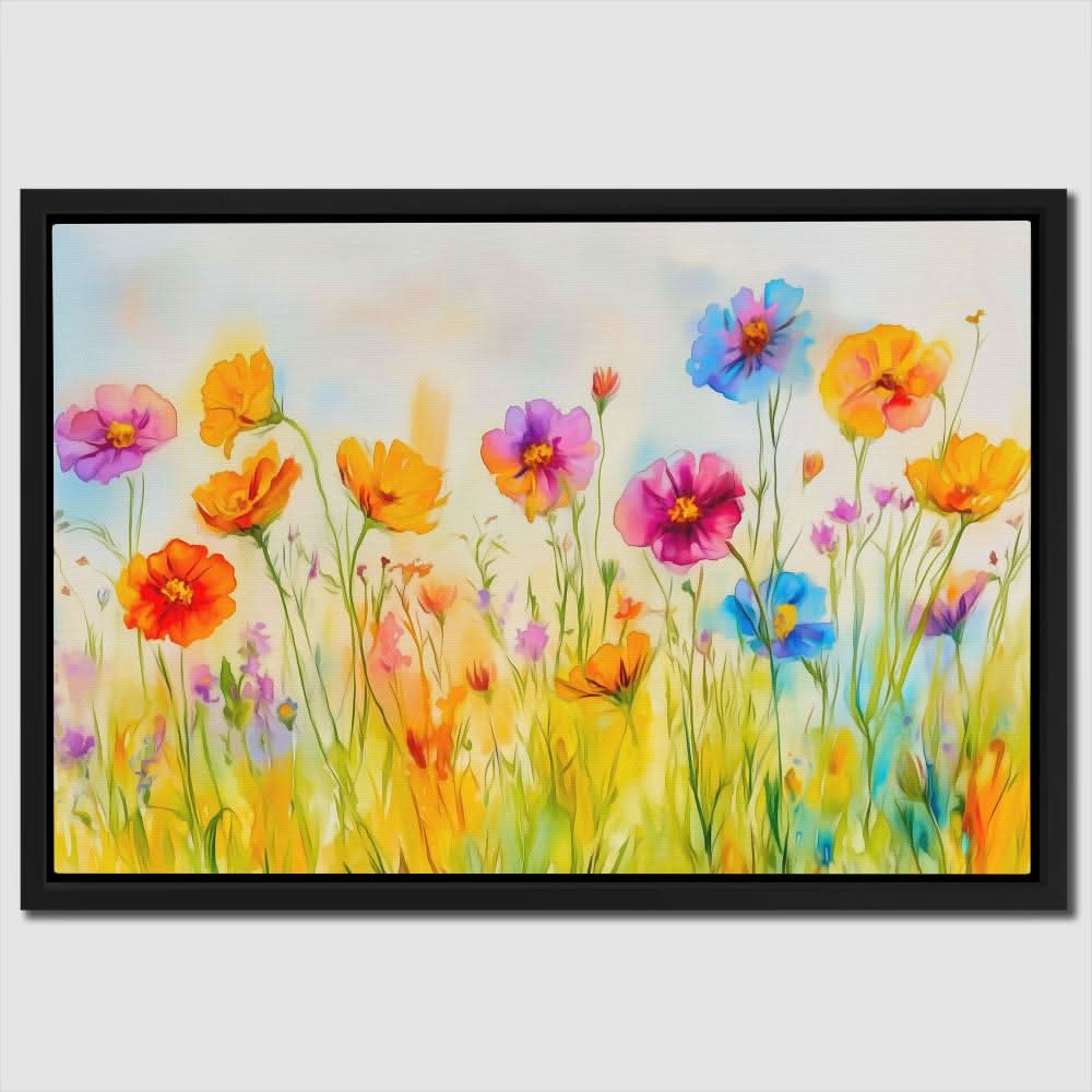 Wildflower Waltz - Colorful Landscapes Canvas Print