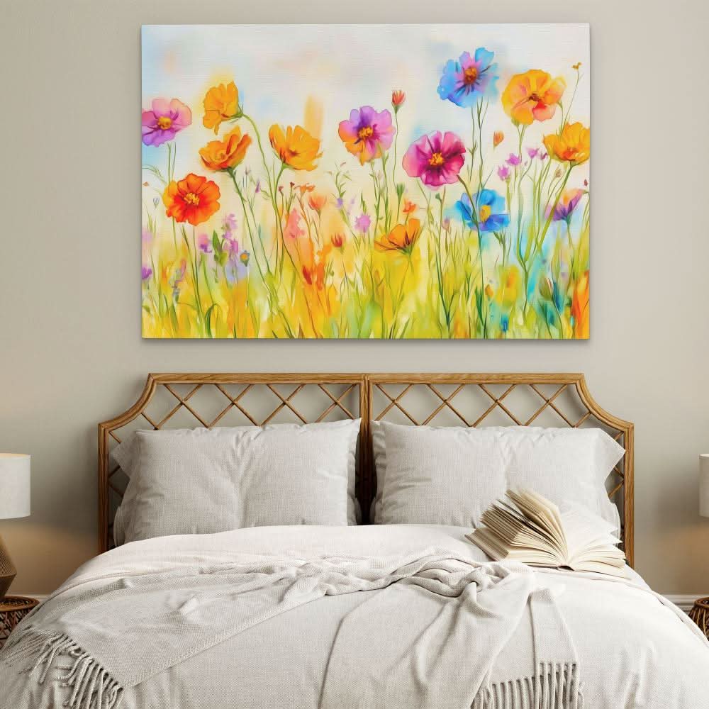 Wildflower Waltz - Large Canvas Print