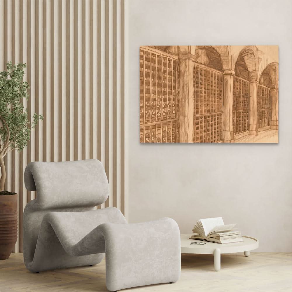 Wine Cellar - Large Modern Canvas Print