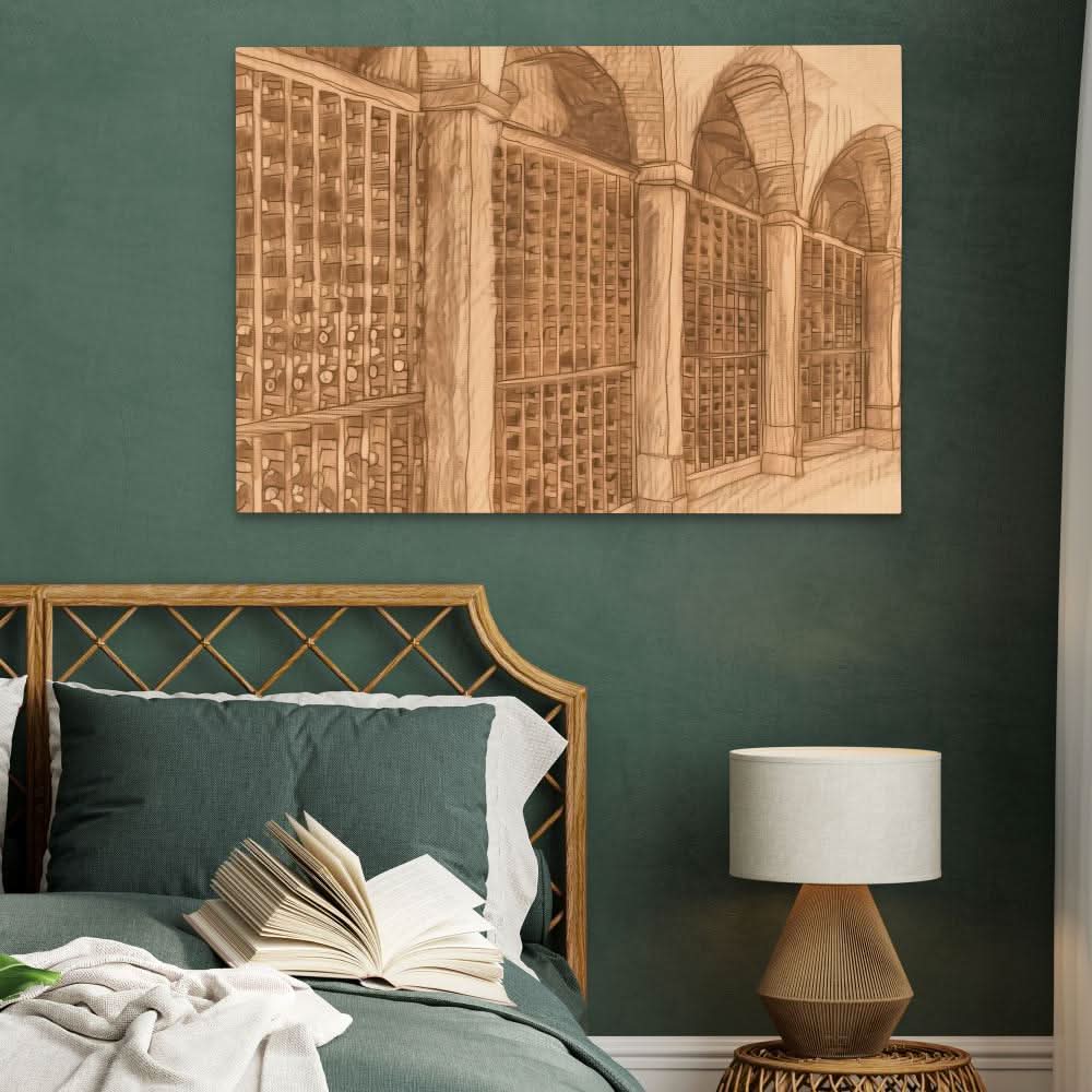 Wine Cellar - Modern Wall Art in Black Frame