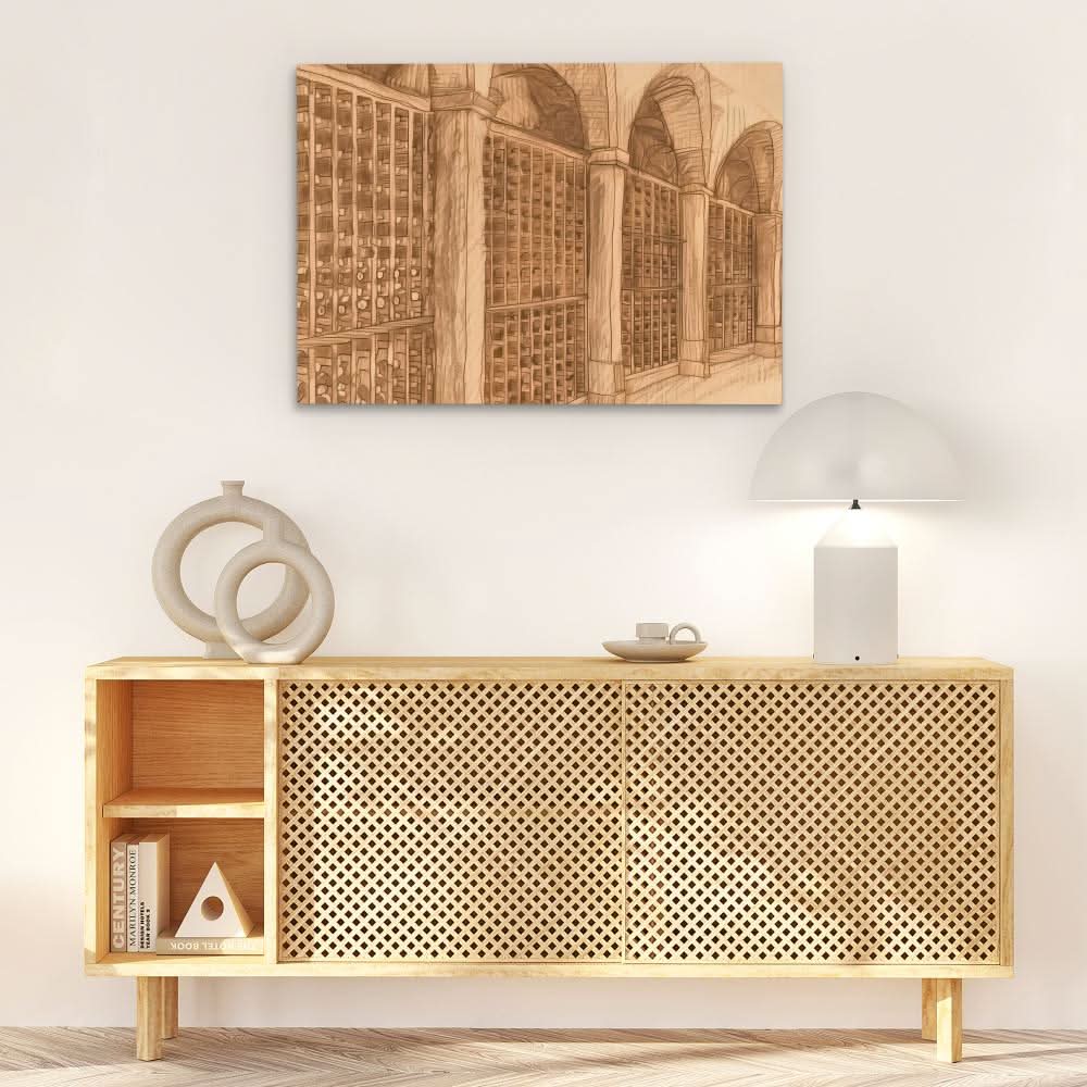 Wine Cellar - Architecture Art for Bar and Lounge