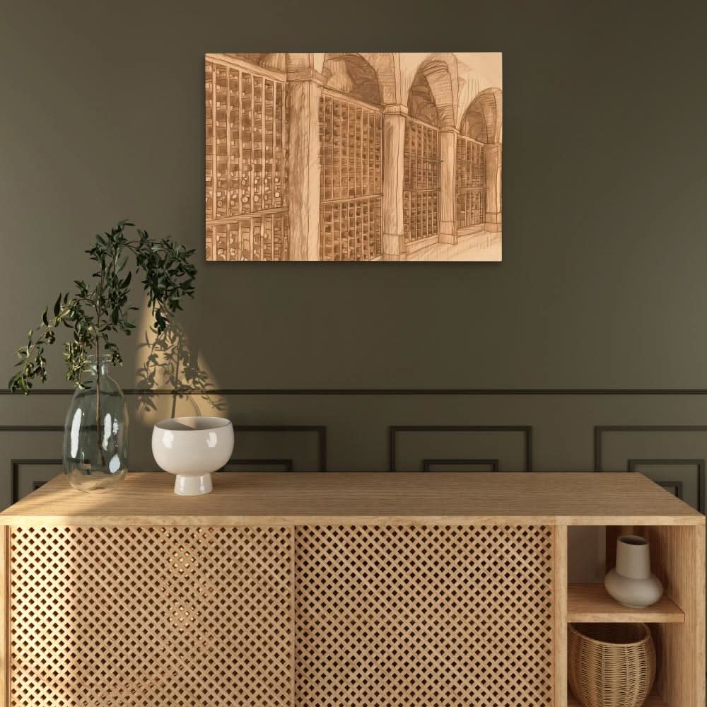 Wine Cellar - Liquor Wall Art in Black Frame