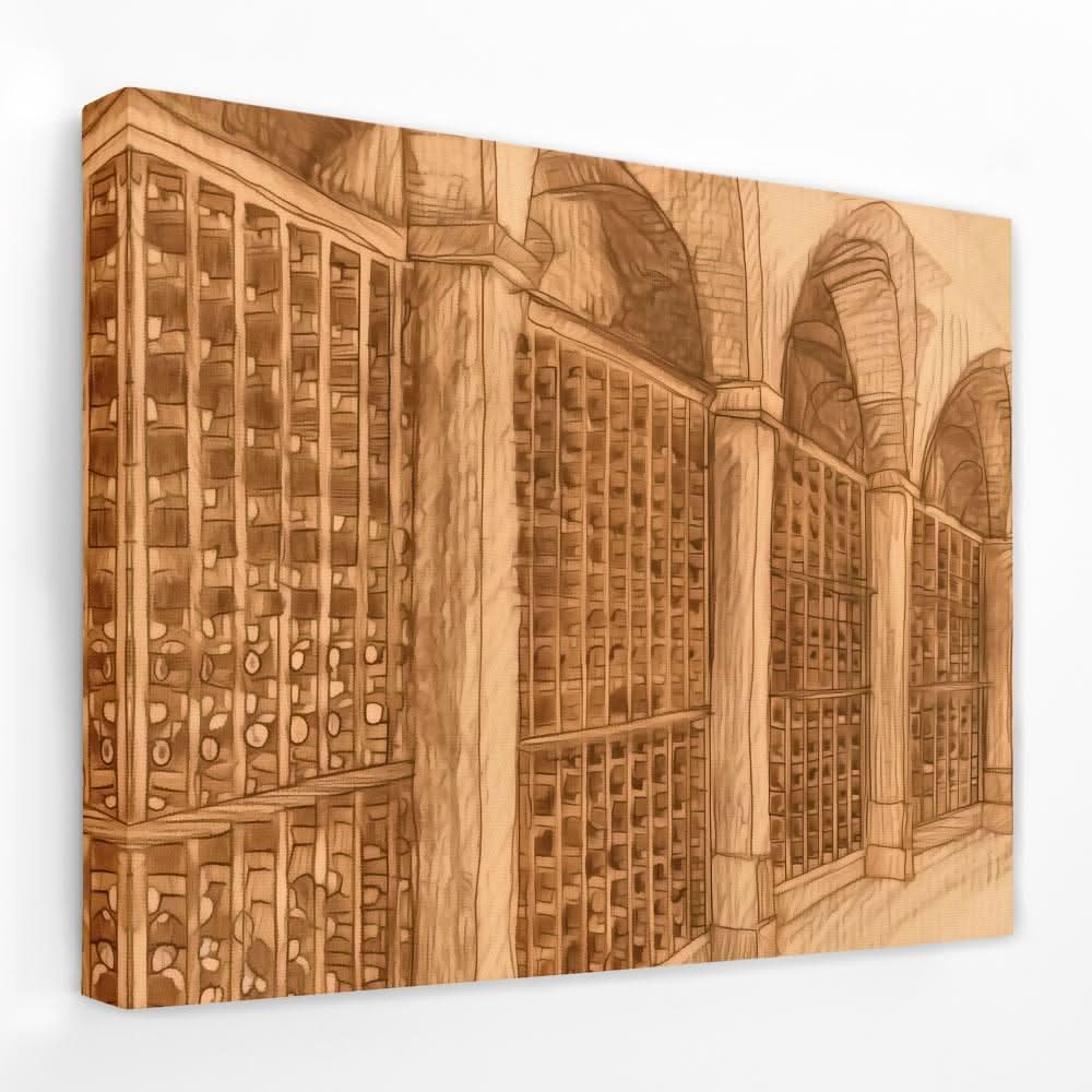 Wine Cellar - Architecture Canvas Wall Art