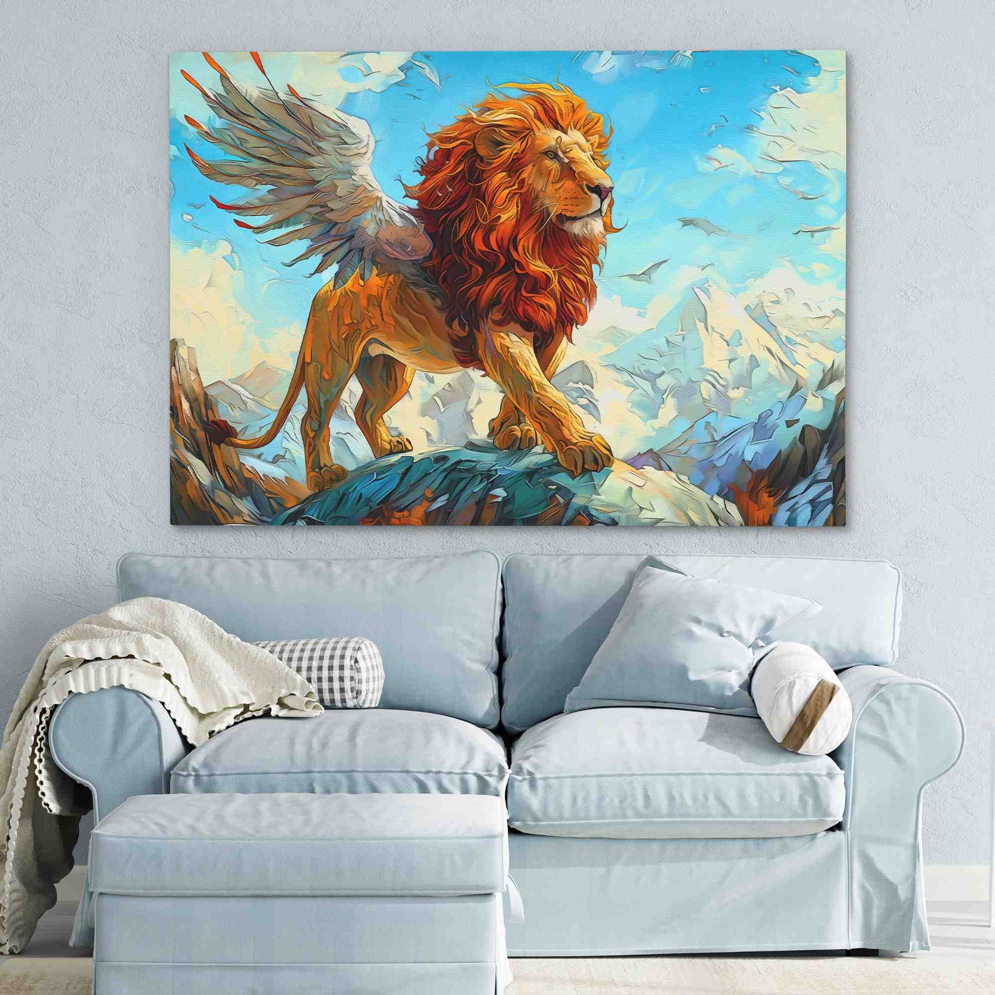Winged Lion - Luxury Wall Art