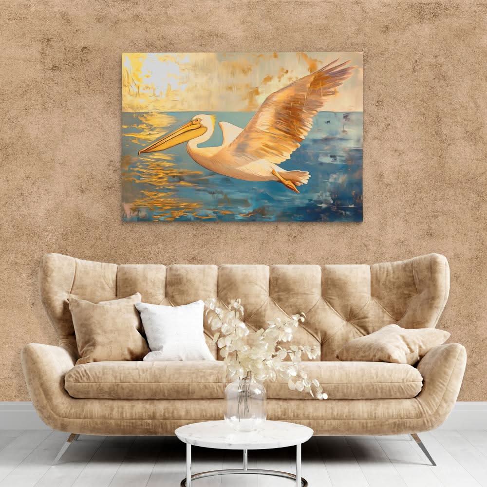 Wings of the Coast - Beach Wall Art in Black Frame