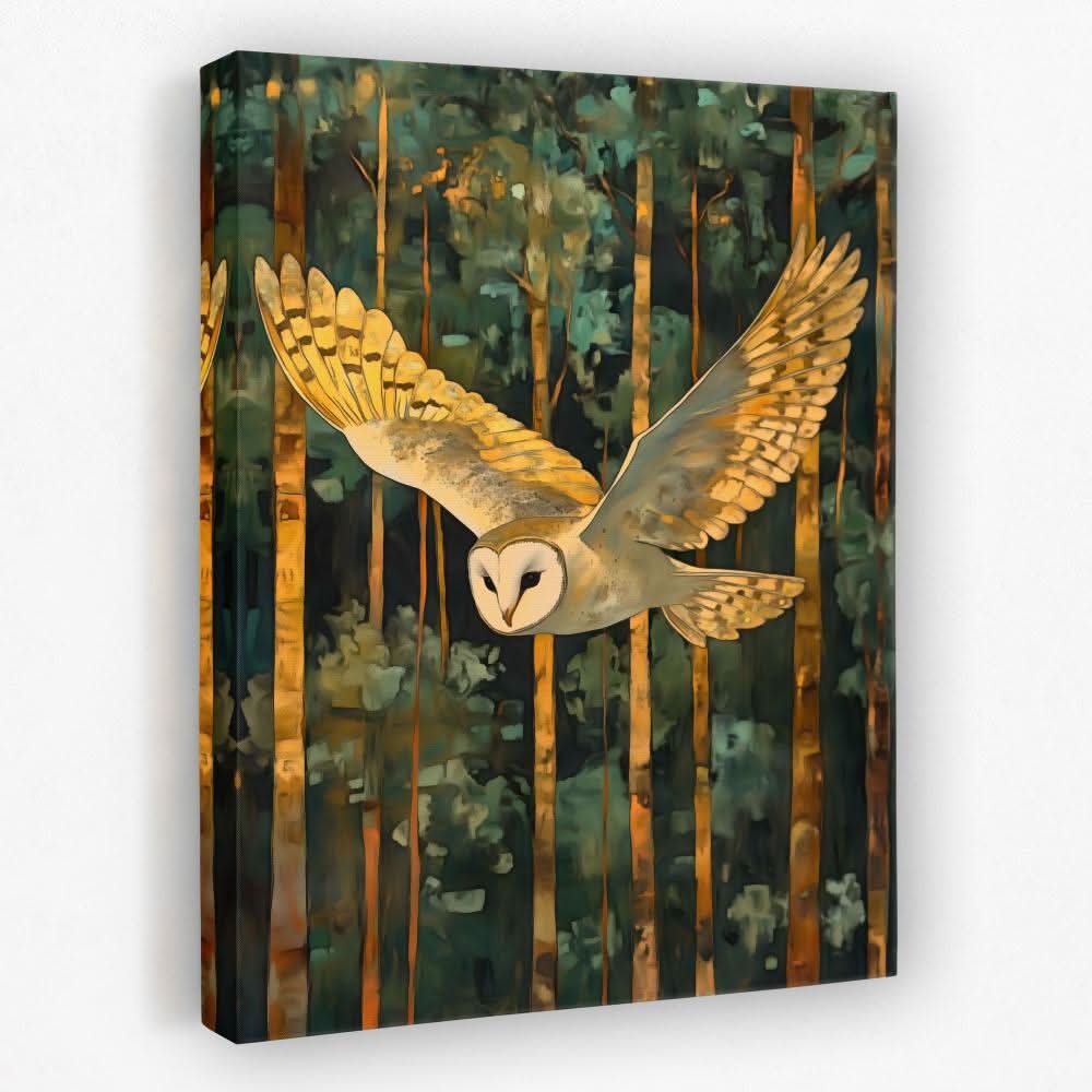 Wings of the Night - Birds of Prey Canvas Wall Art