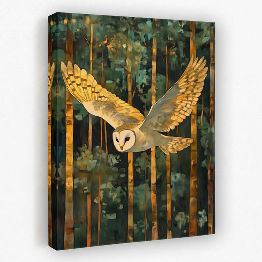 Wings of the Night - Birds of Prey Canvas Wall Art