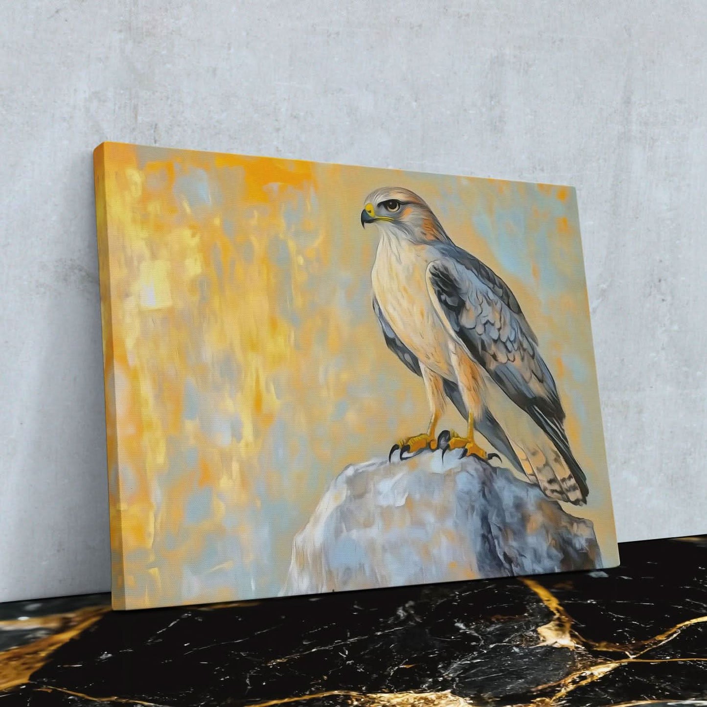 Wings of the Wind - Earth Tones Bird Canvas Print
