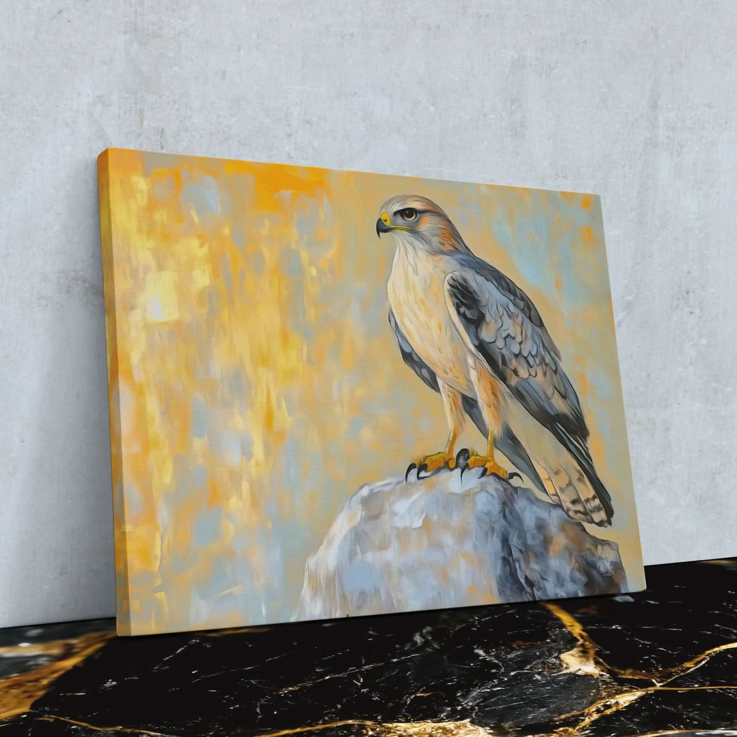 Wings of the Wind - Earth Tones Bird Canvas Print