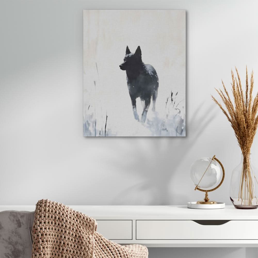 Winter Watcher - Large Canvas Print