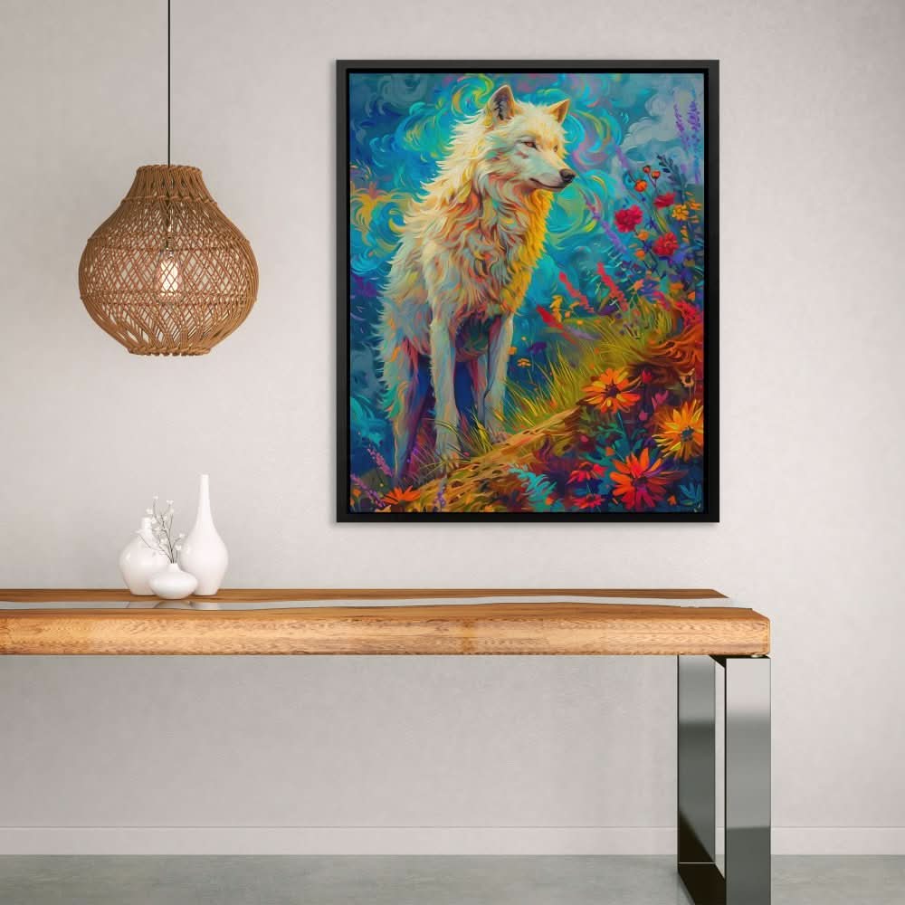 Wolf Alpha - Colorful Wall Art for Lounge