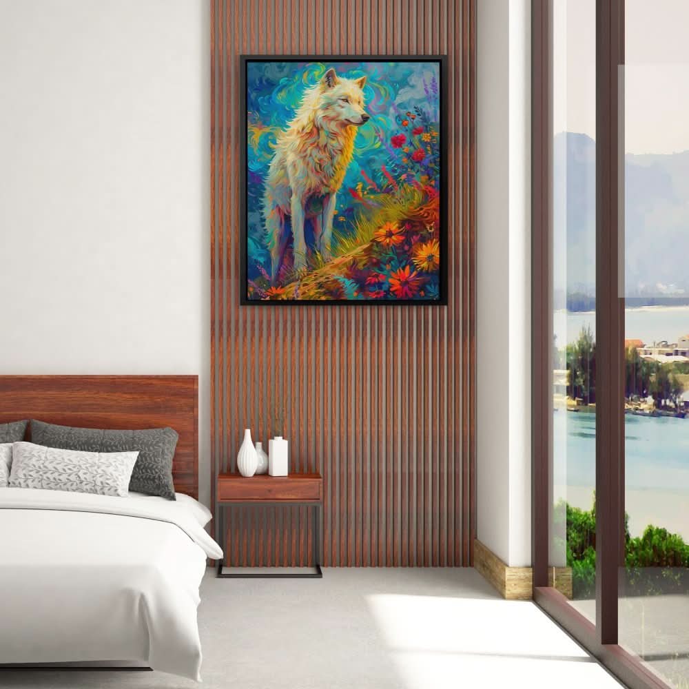 Wolf Alpha - Large Abstract Canvas Print