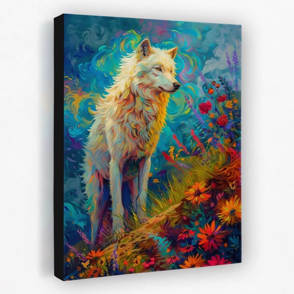 Wolf Alpha - Animals Canvas Wall Art