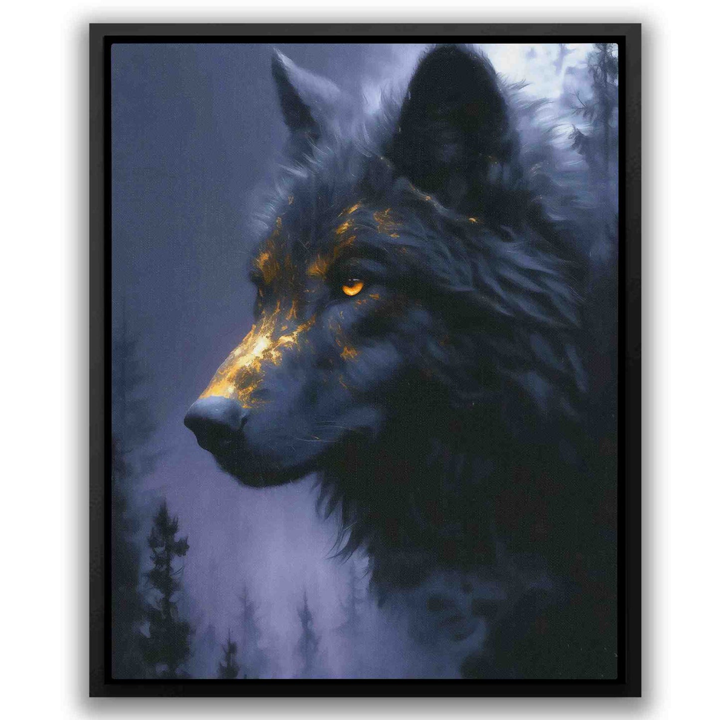 Wolf in Fog - Luxury Wall Art
