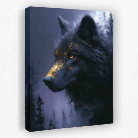 Wolf in Fog - Luxury Wall Art