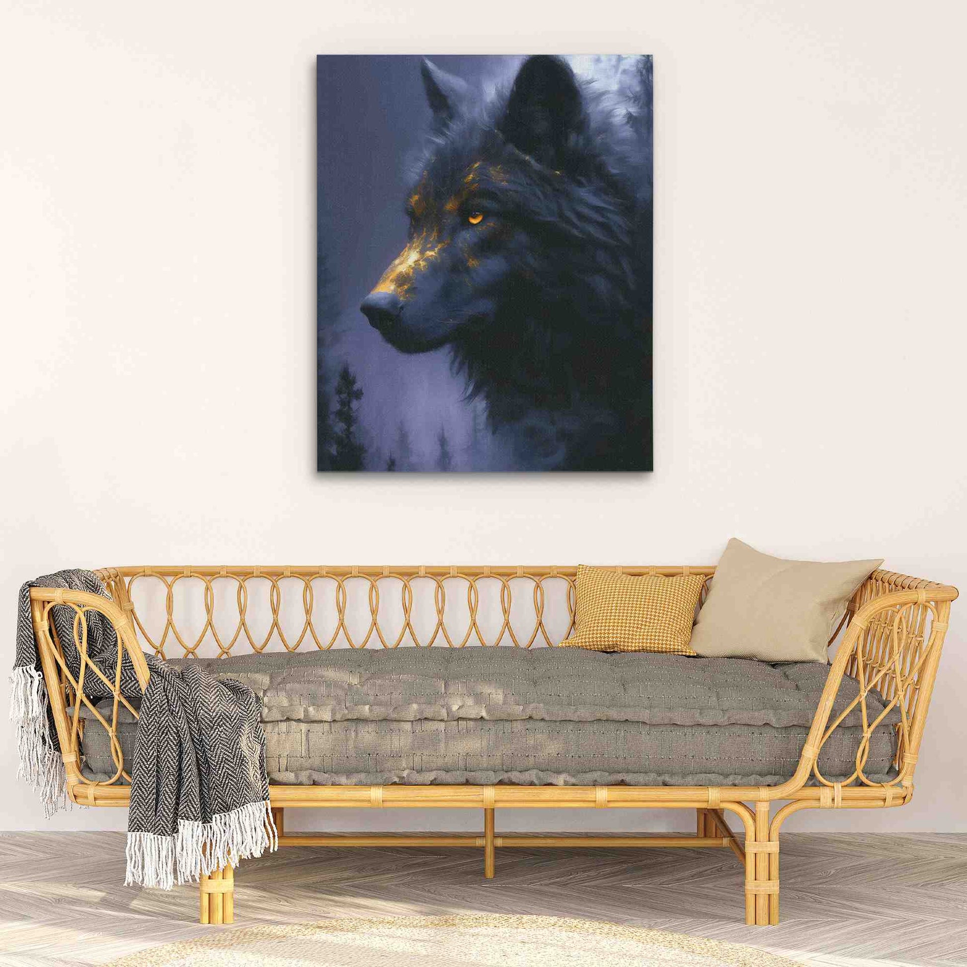 Wolf in Fog - Luxury Wall Art