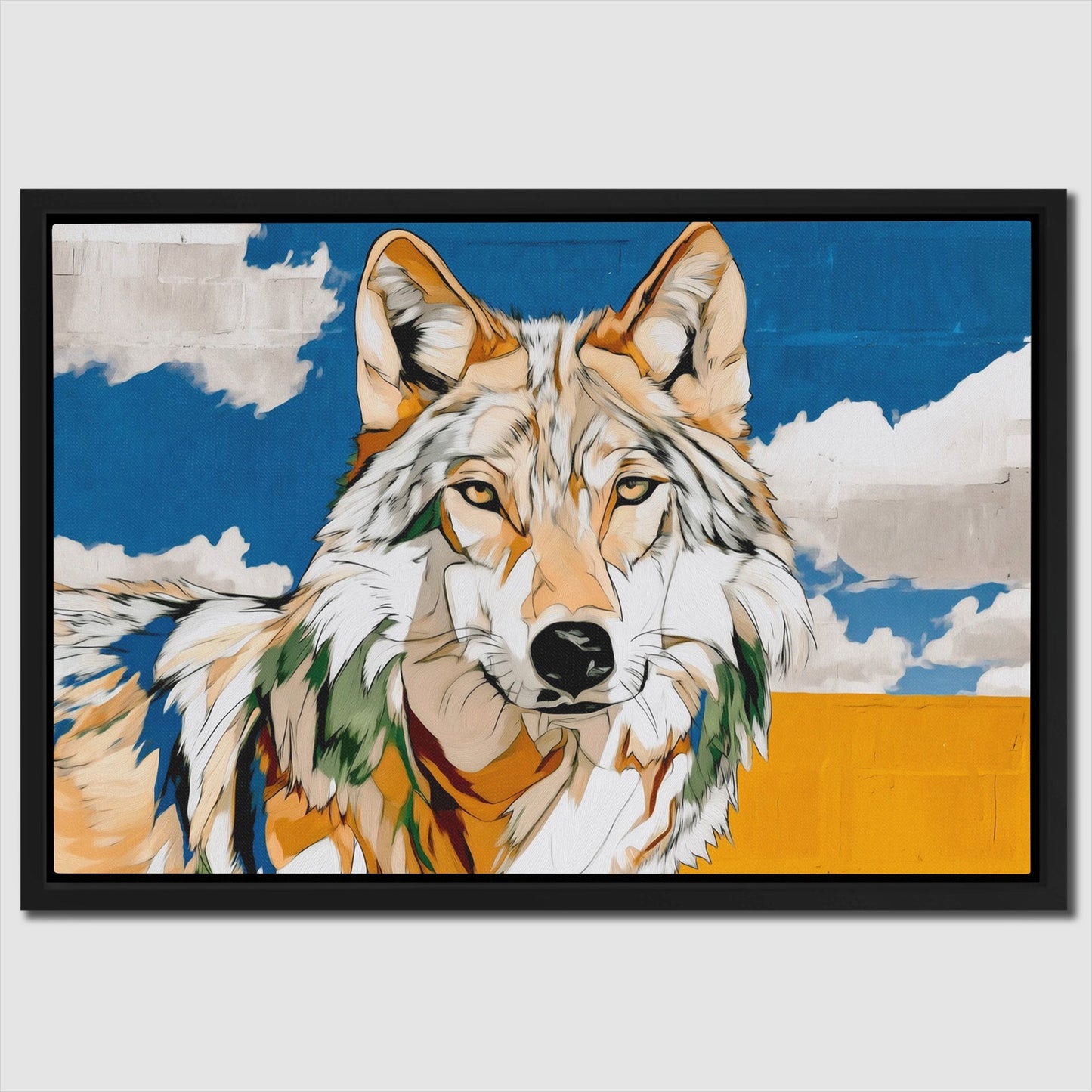 Wolf Through Copper Light - Luxury Wall Art