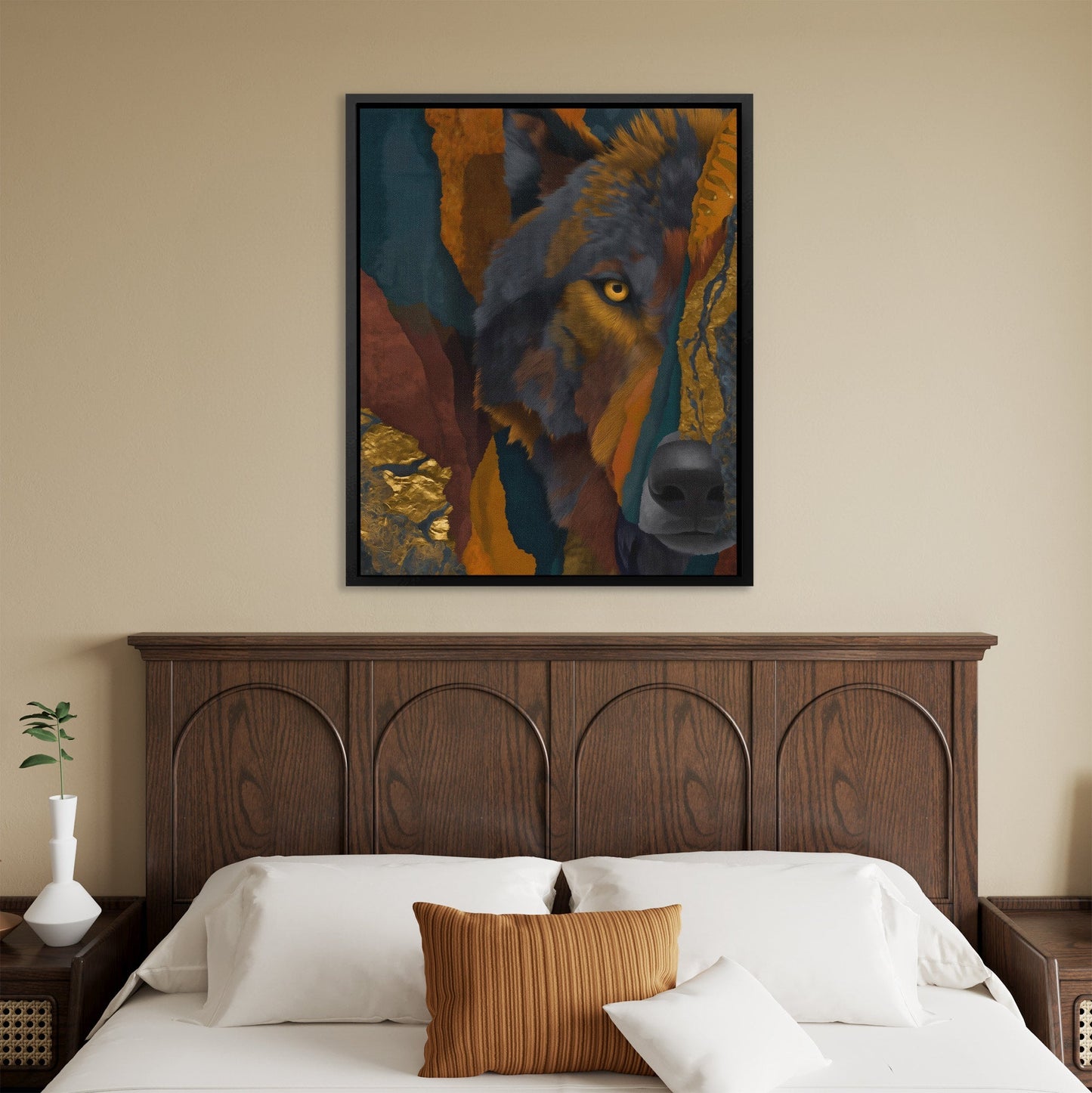 Wolf Through Fragments - Luxury Wall Art