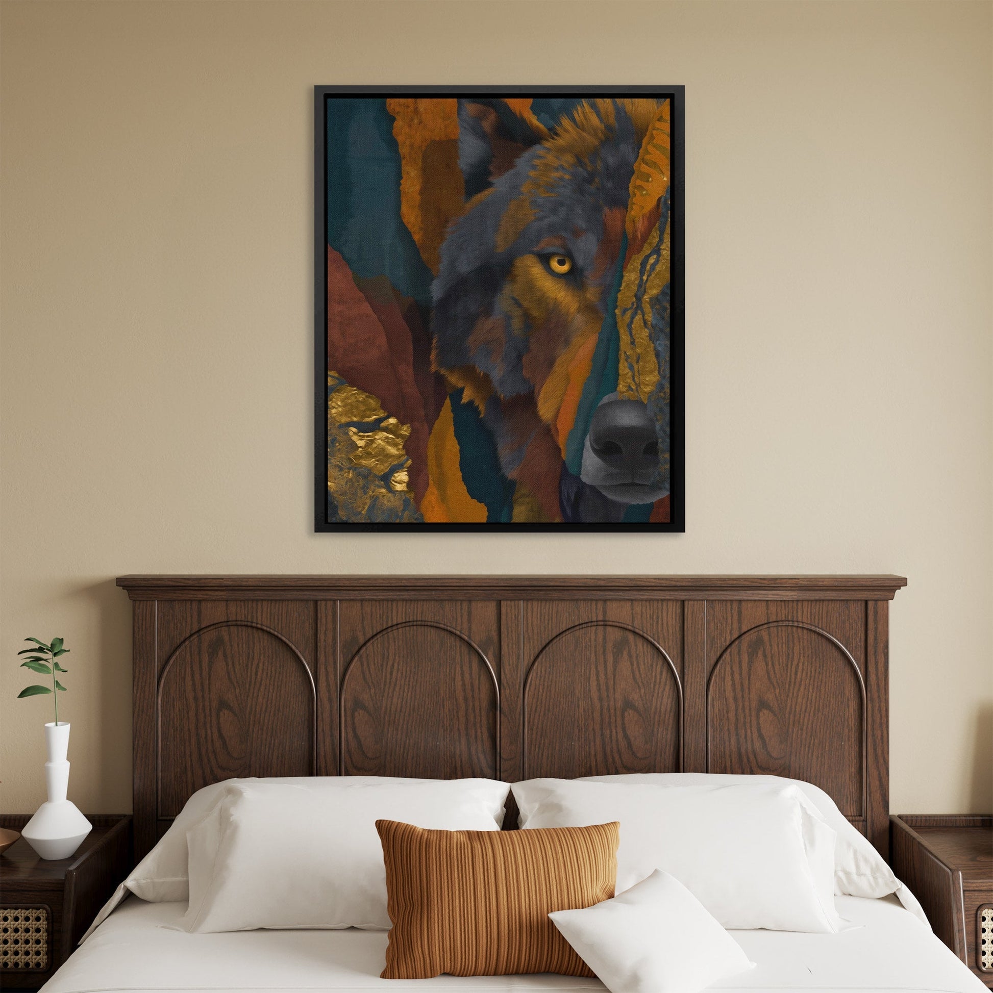 Wolf Through Fragments - Luxury Wall Art