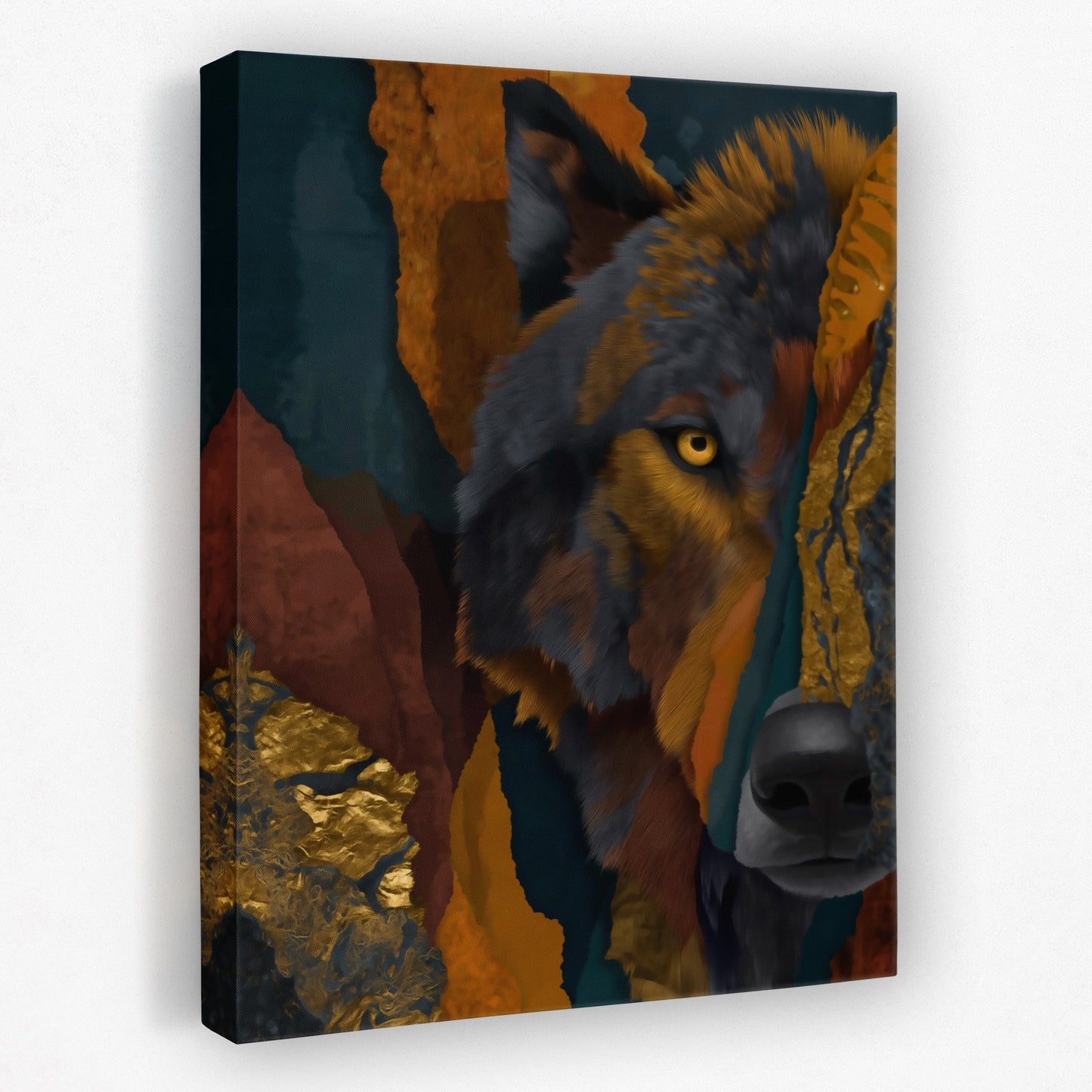 Wolf Through Fragments - Luxury Wall Art