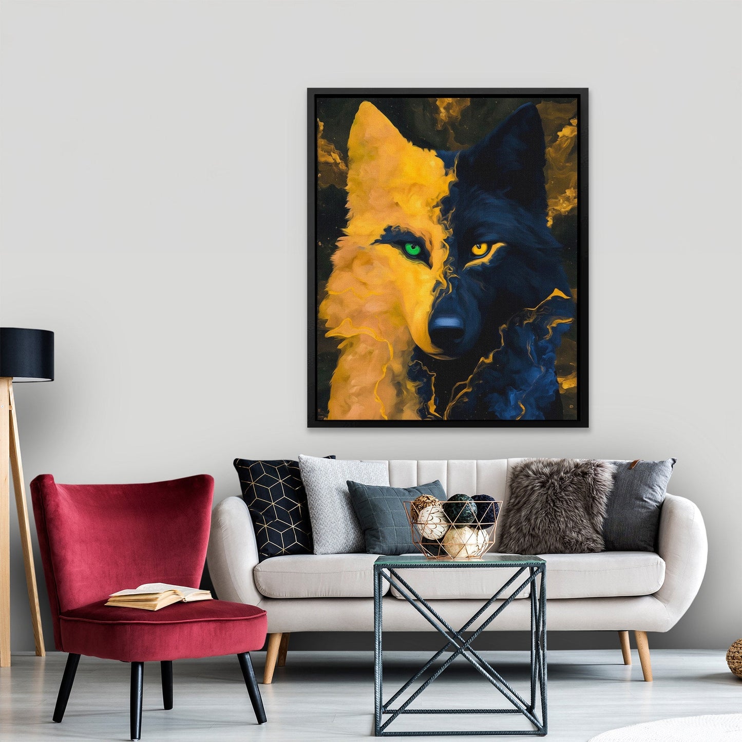 Wolf's Dual Soul - Luxury Wall Art