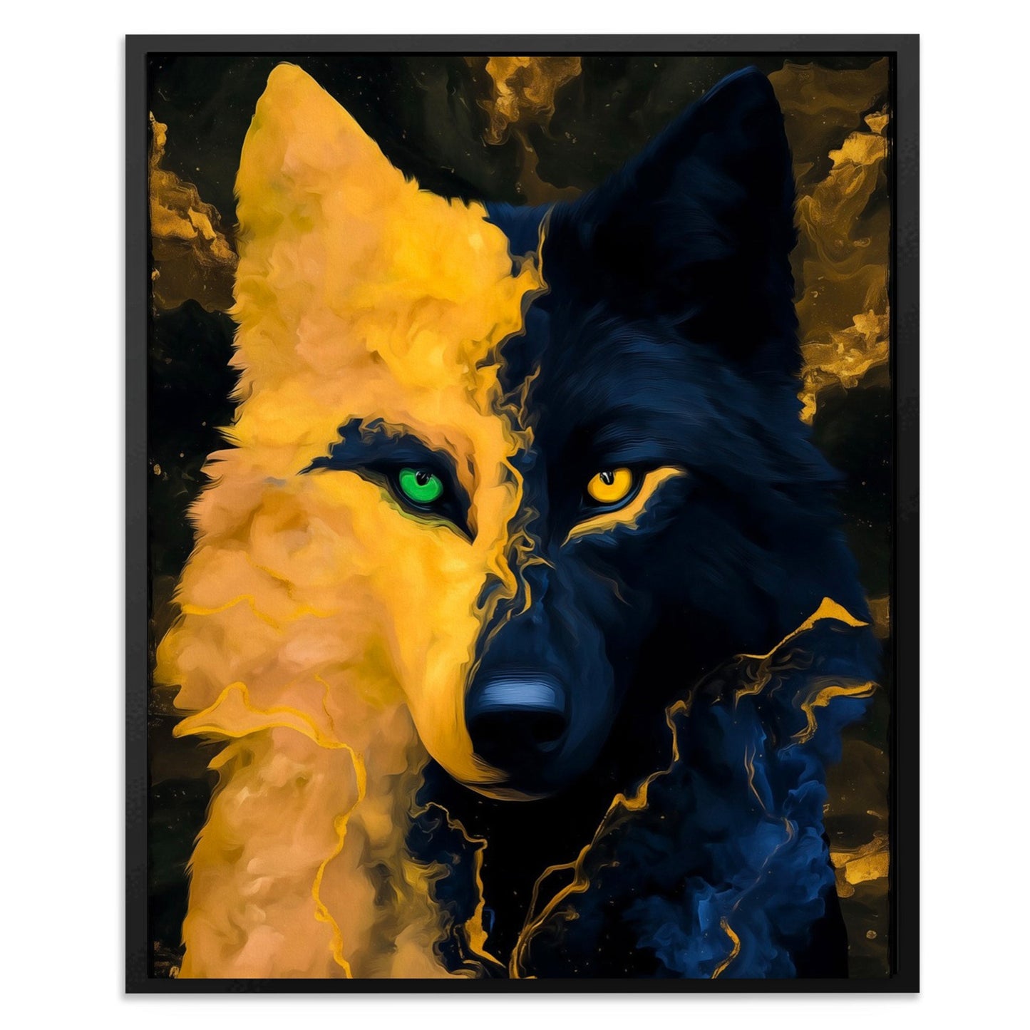 Wolf's Dual Soul - Luxury Wall Art