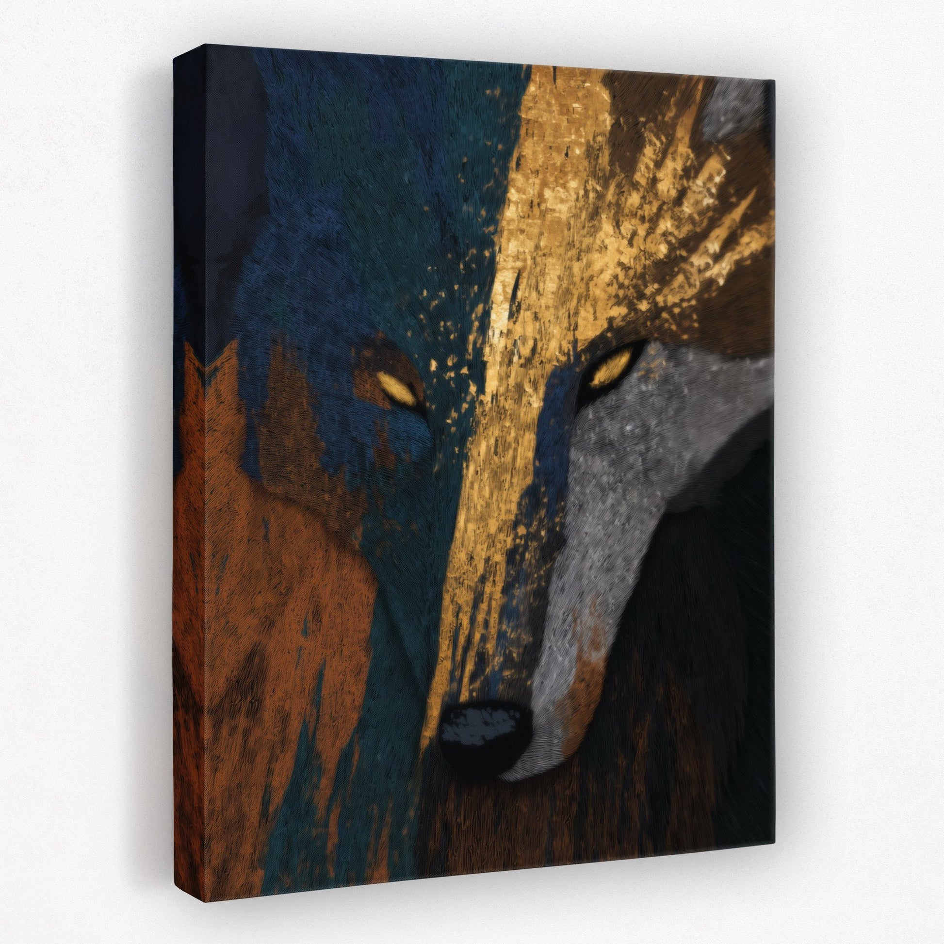Wolfs Fractured Spirit - Luxury Wall Art