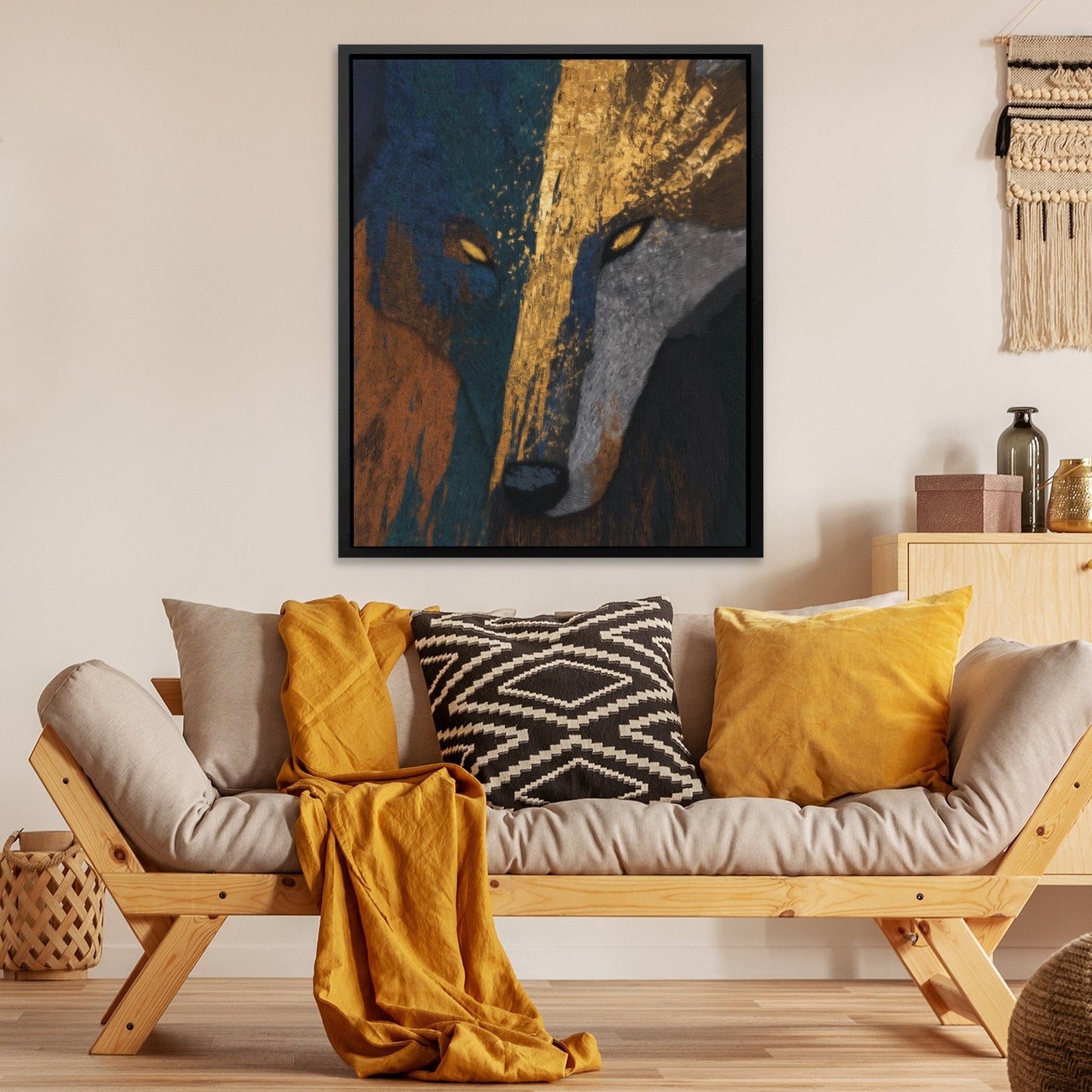 Wolfs Fractured Spirit - Luxury Wall Art