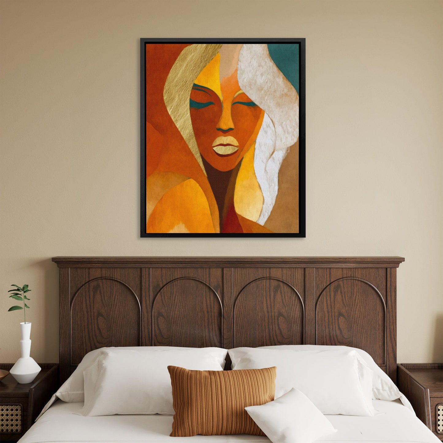 Woman in Copper - Luxury Wall Art