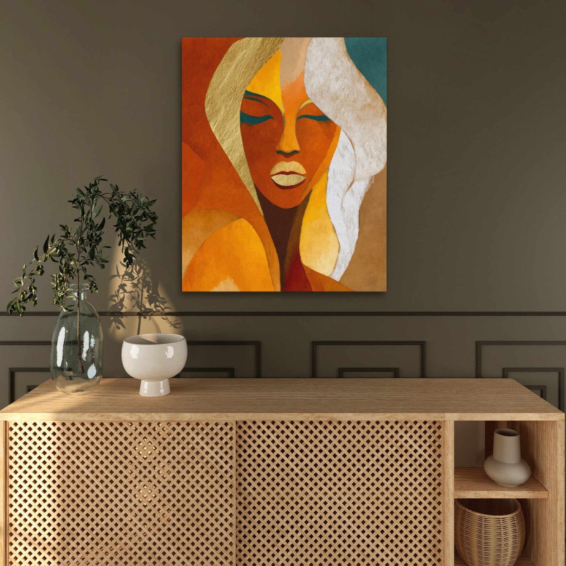 Woman in Copper - Luxury Wall Art