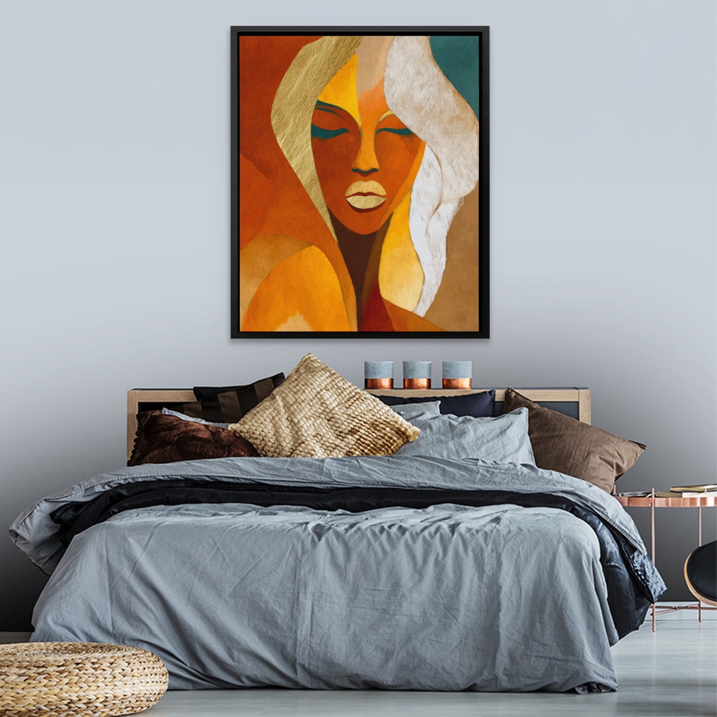 Woman in Copper - Luxury Wall Art