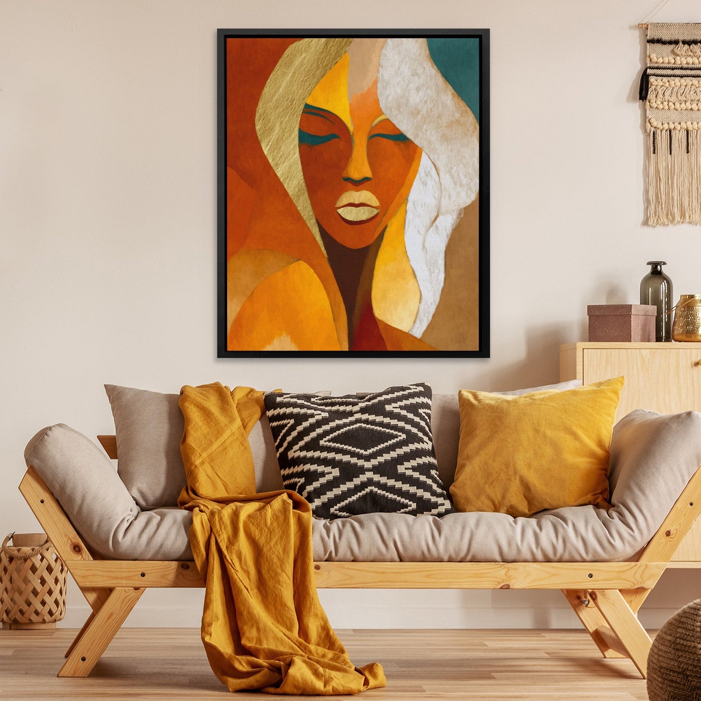 Woman in Copper - Luxury Wall Art