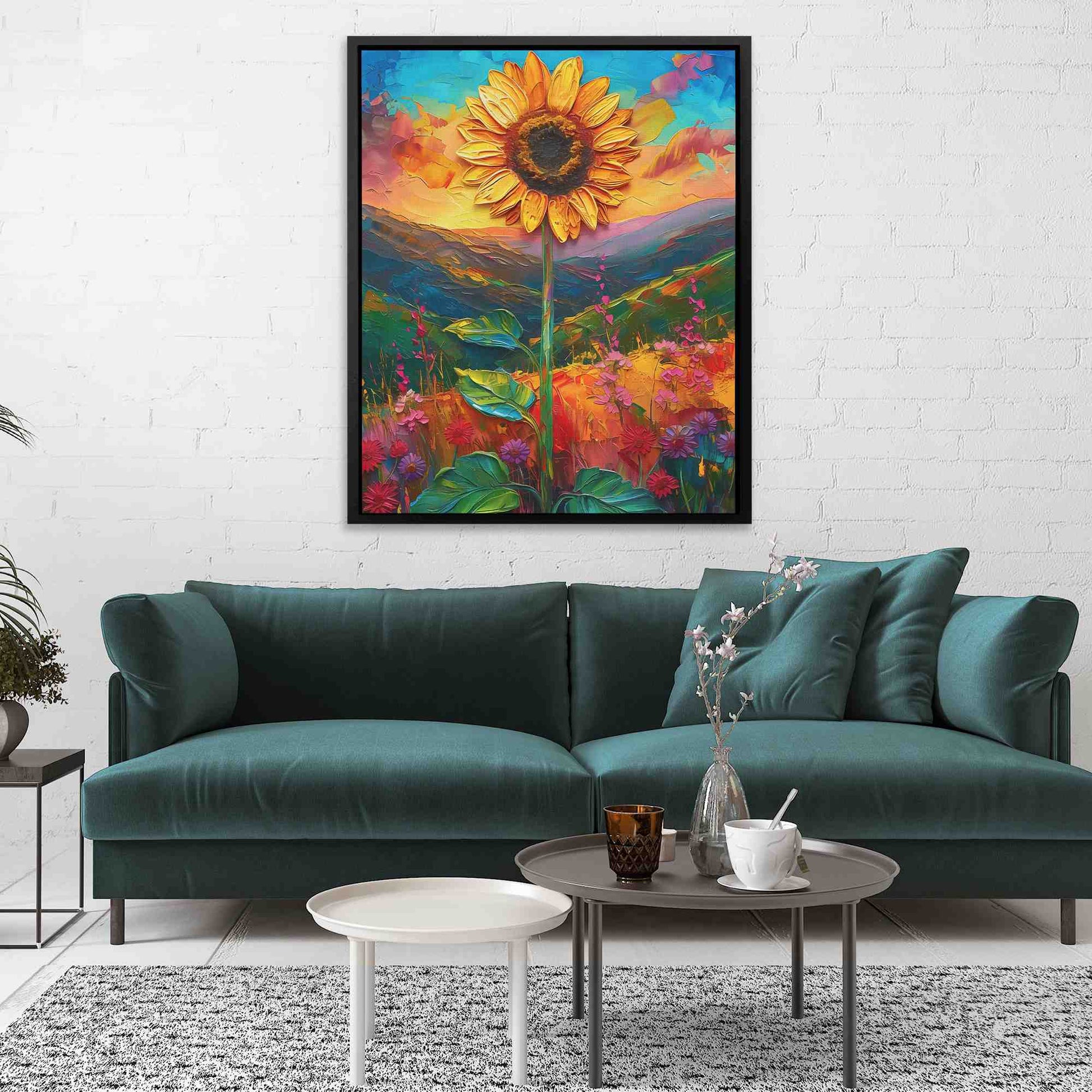 Yellow Sunflower - Luxury Wall Art