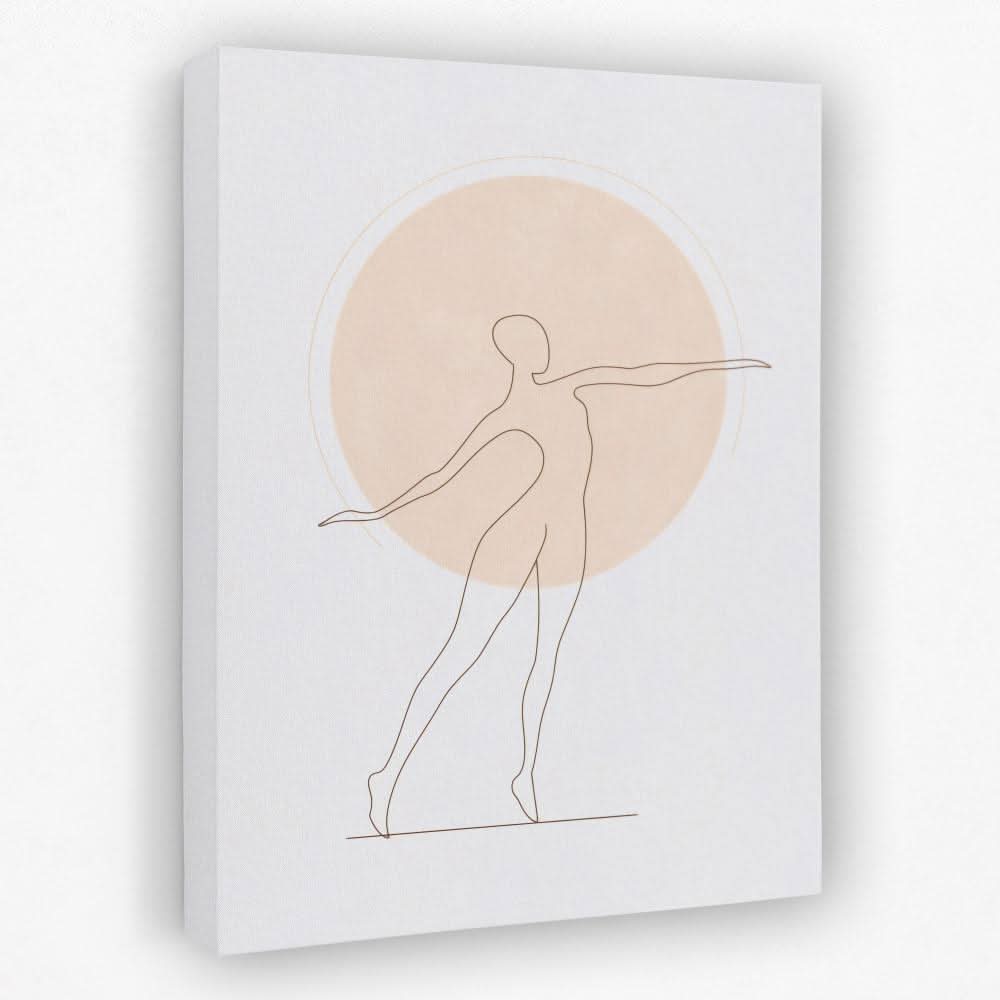 Yoga Ascension - Doodle Canvas Wall Art