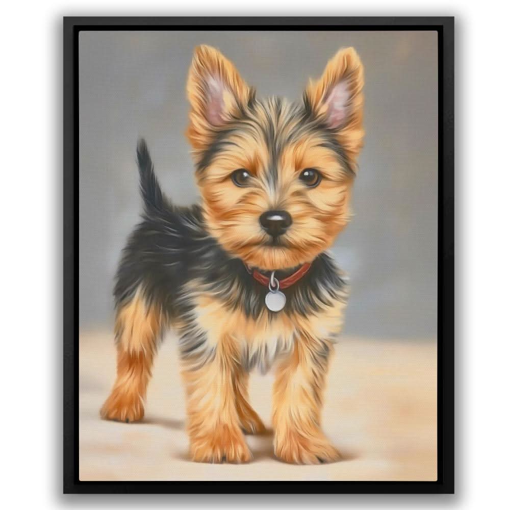 Yorkshire Terrier Portrait - Large Modern Canvas Print