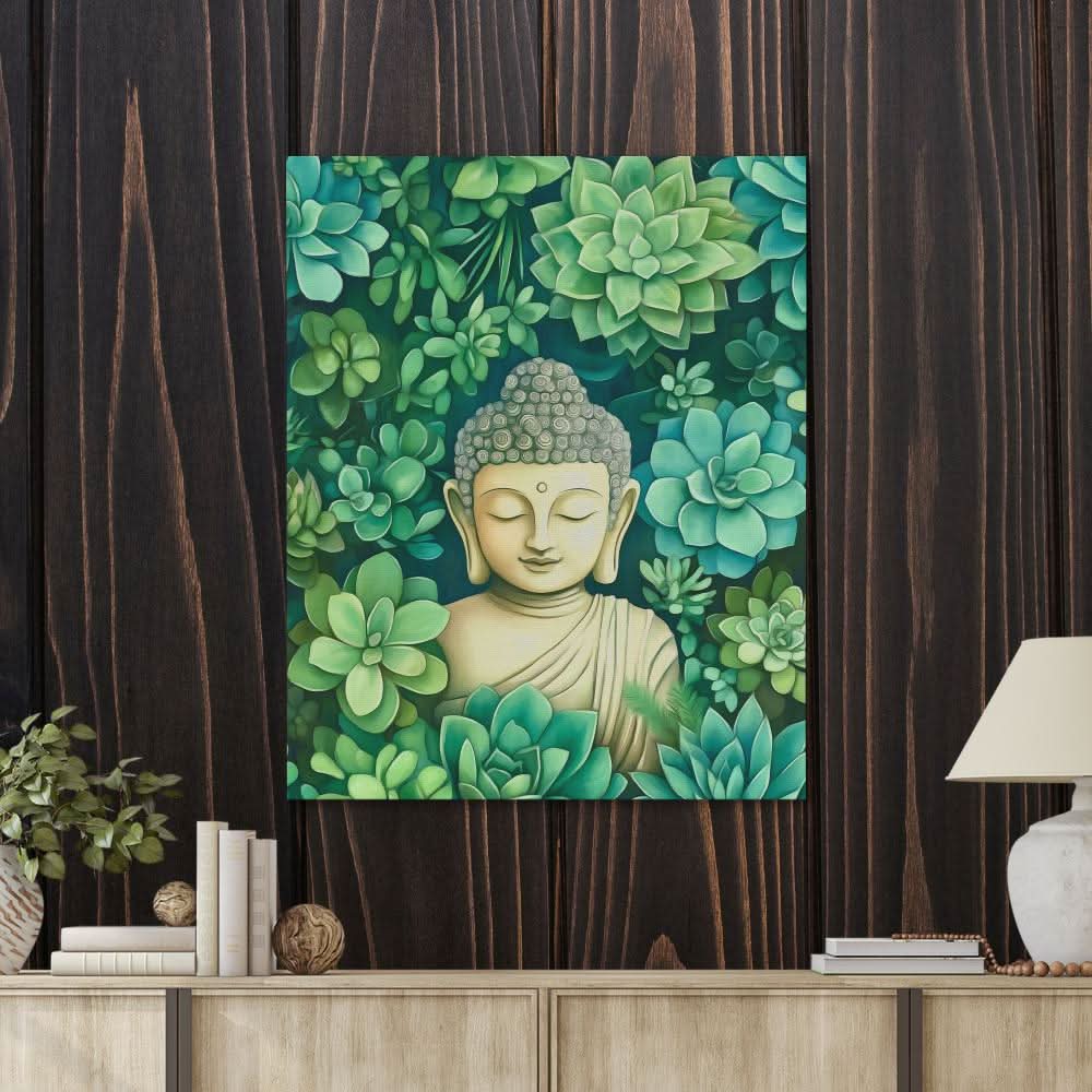 Zen Oasis - Earth Tones Canvas Wall Art