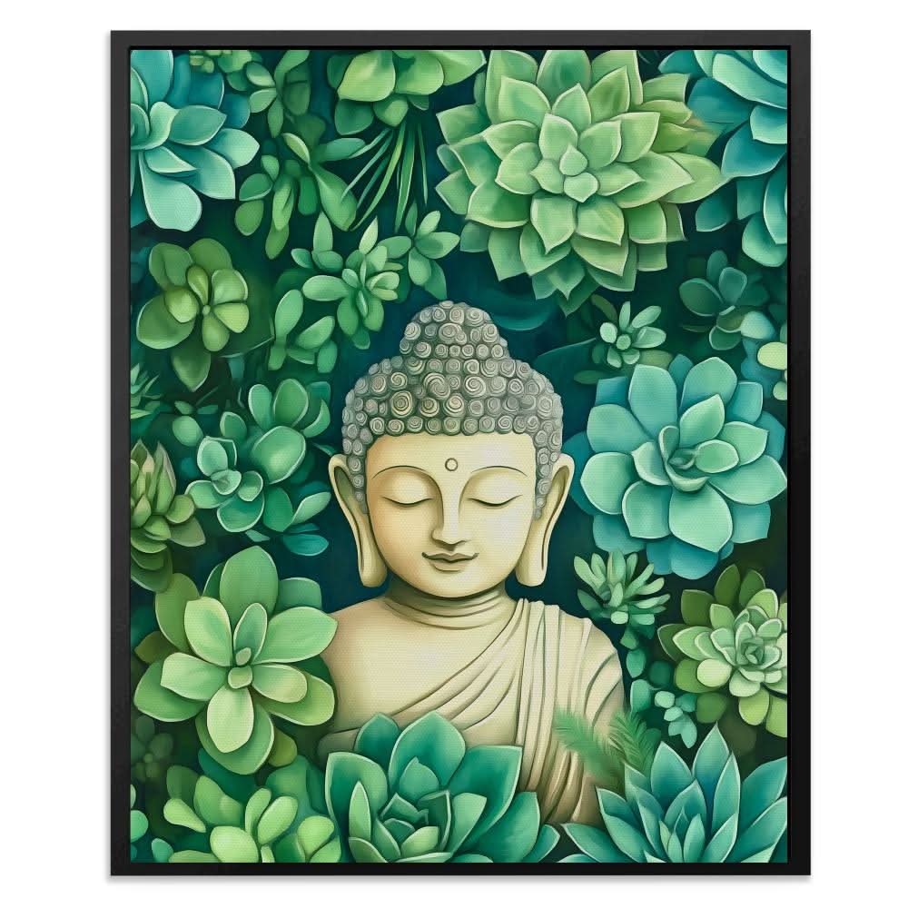 Zen Oasis - Earth Tones Nature Canvas Print